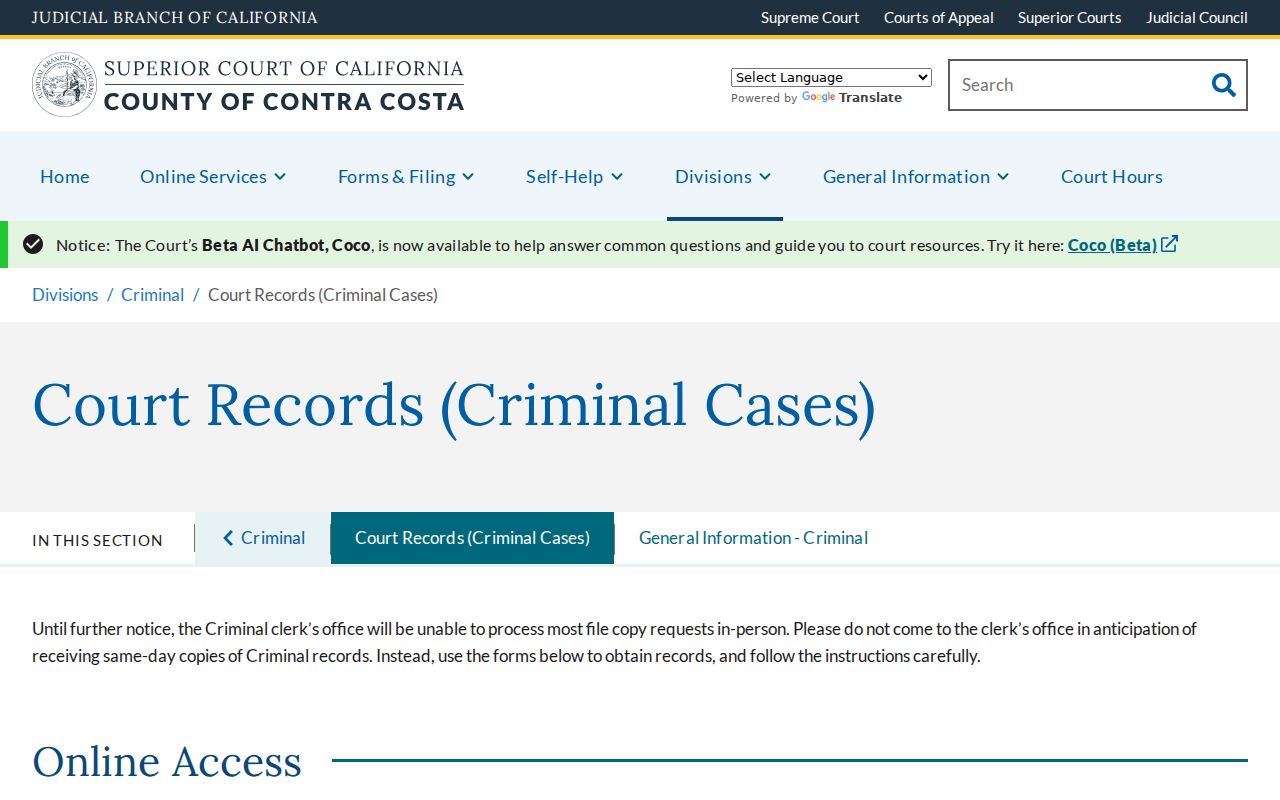 Hercules previous residents Contra Costa criminal court records