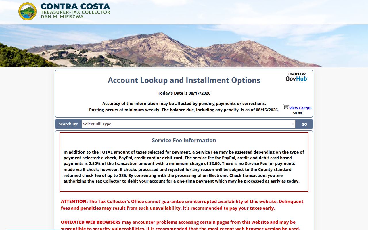 Hercules street directory Contra Costa tax lookup by address
